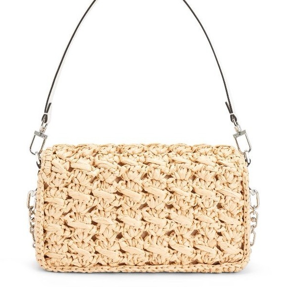Michael Kors | Parker Medium Woven Straw Shoulder Bag NWT - Picture 5 of 12